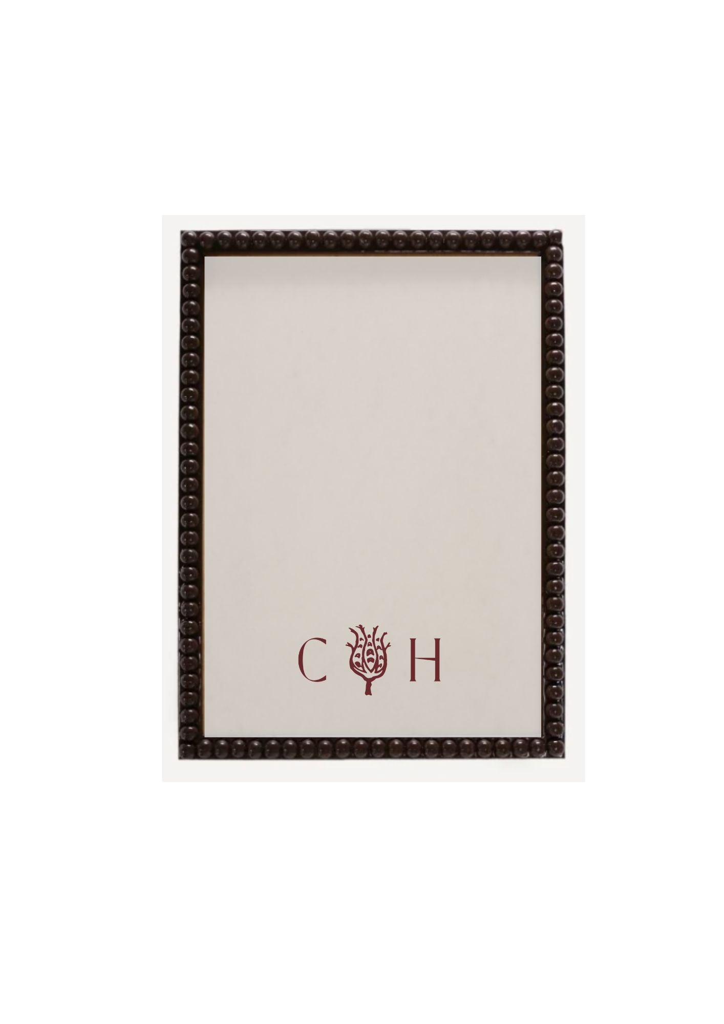 Deep Brown Lacquered Bobbin Frame