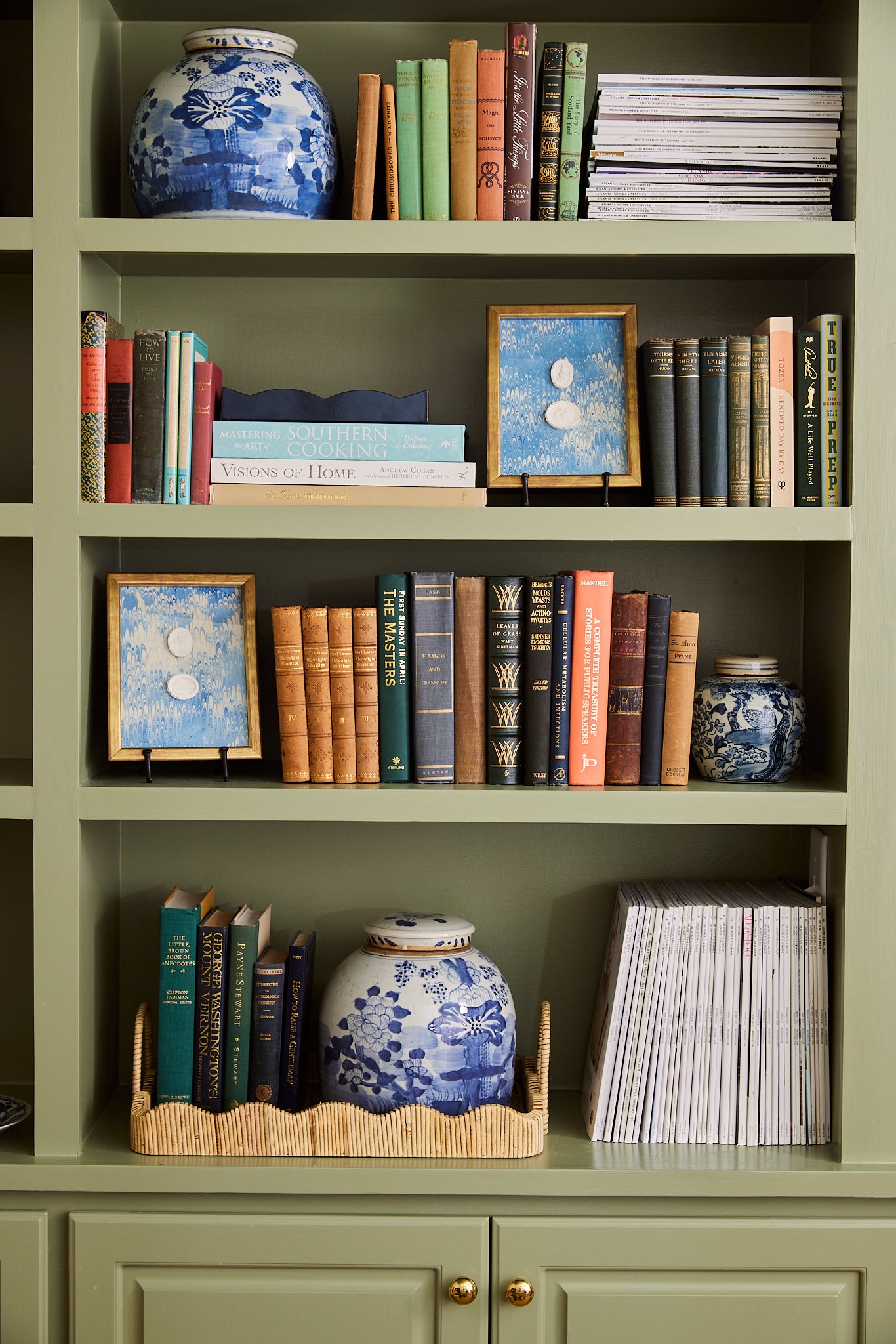 Small Framed Double Intaglios on Blue Nonpareil Paper