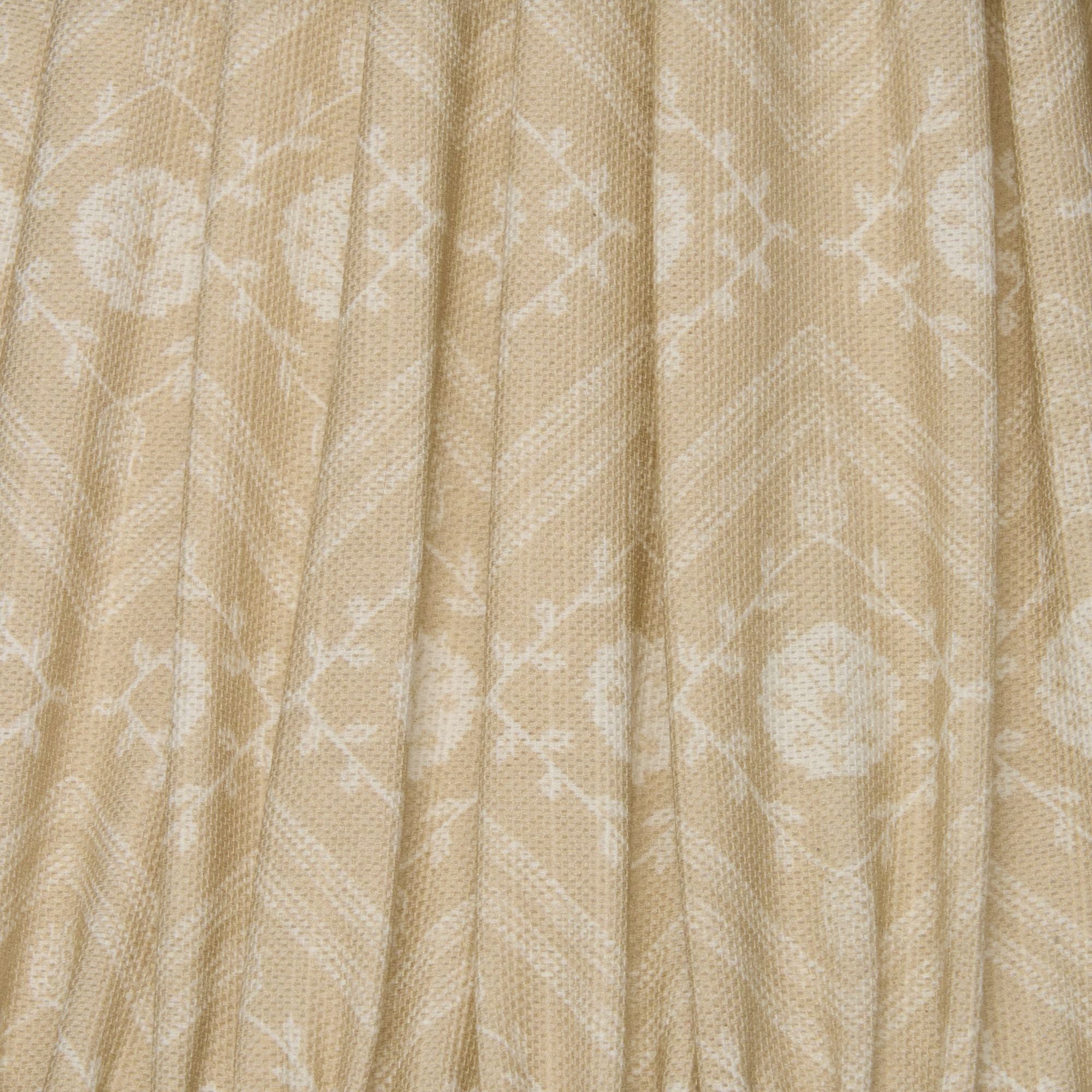 Gathered Tulipiere Lampshade - Ecru