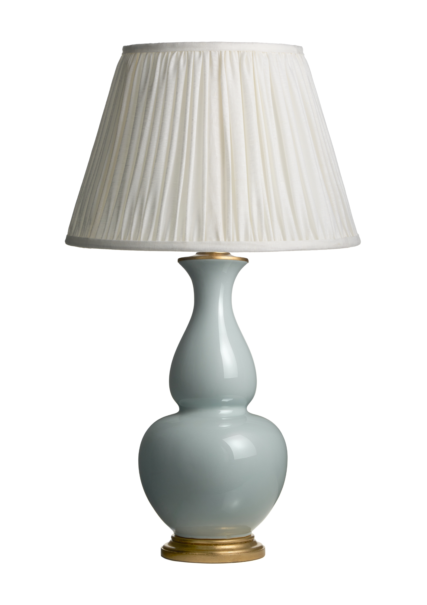 Gathered Off-White Lampshade