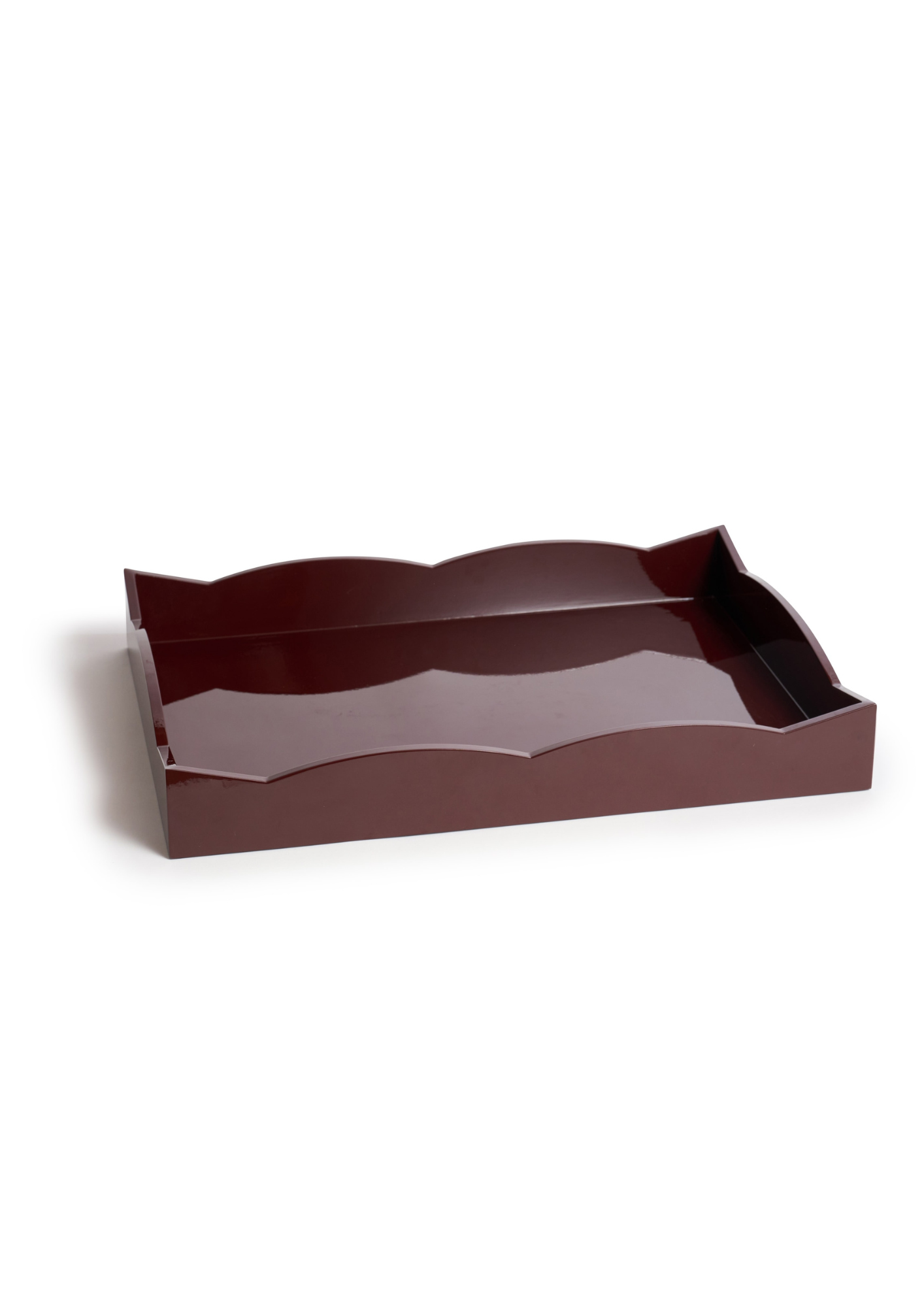 Large Scalloped Tray in Buccaneer