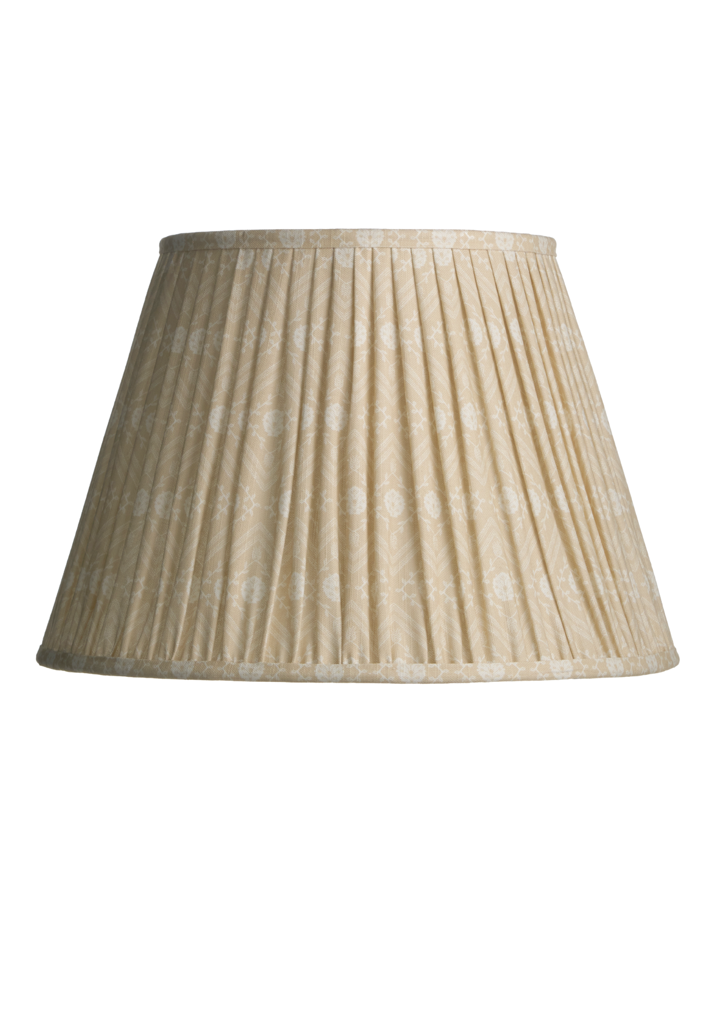 Gathered Tulipiere Lampshade - Ecru