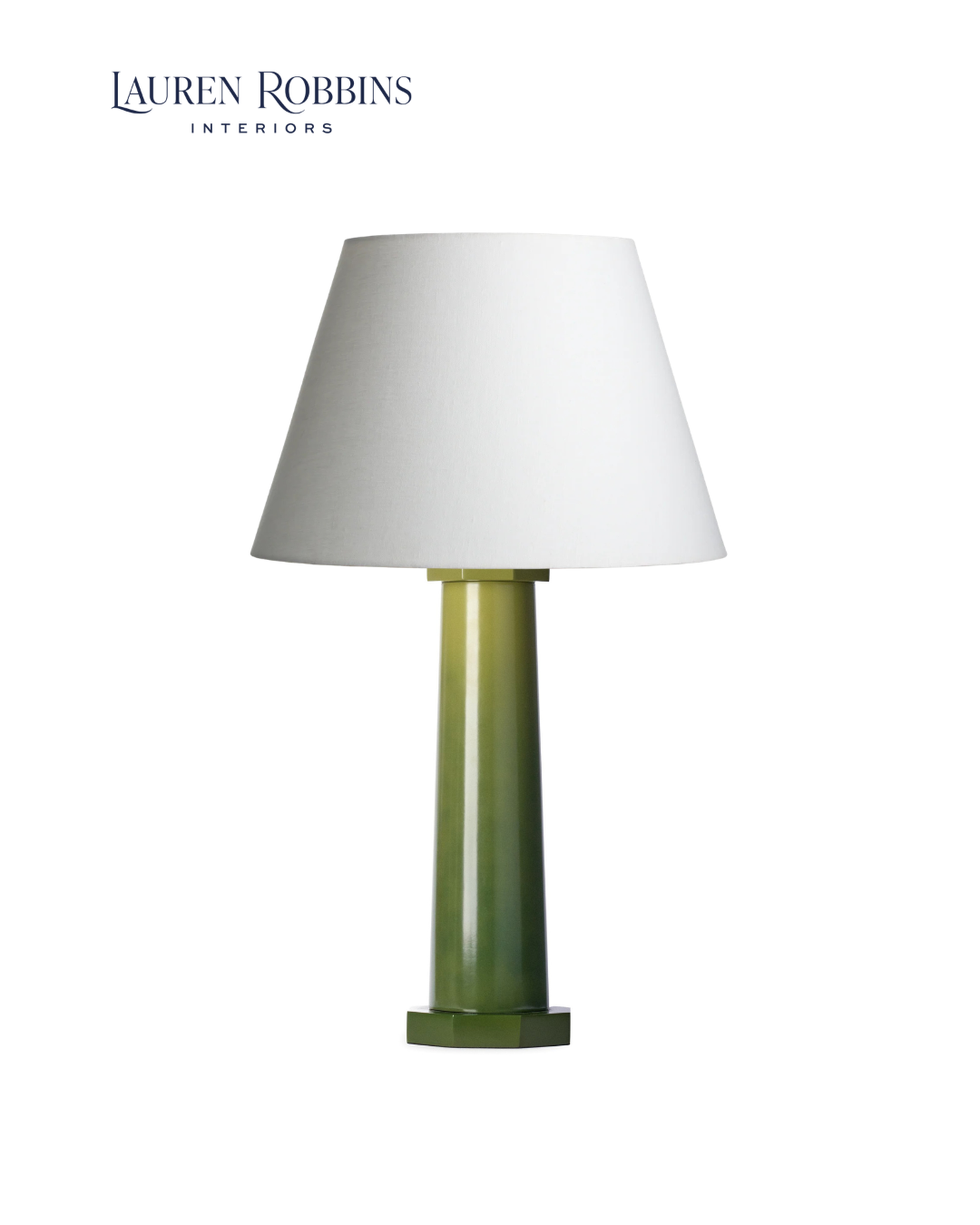 Betsy Column Lamp in Green Ombre