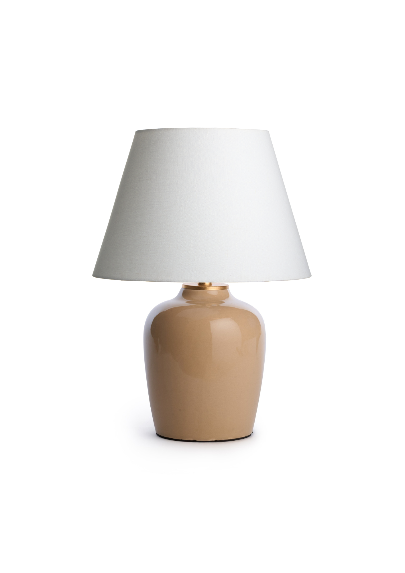 Petite Ceramic Table Lamp in Stone