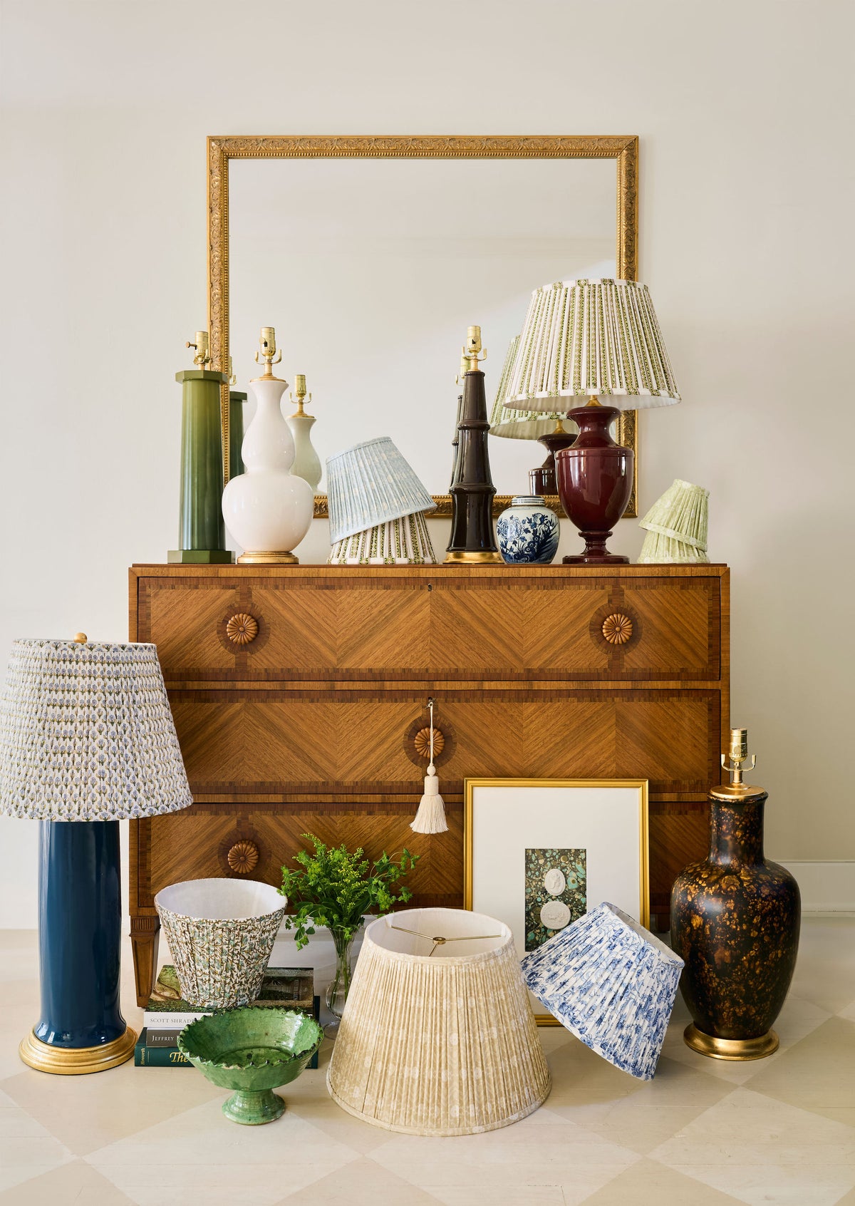 Margeaux Urn Lamp in Oxblood