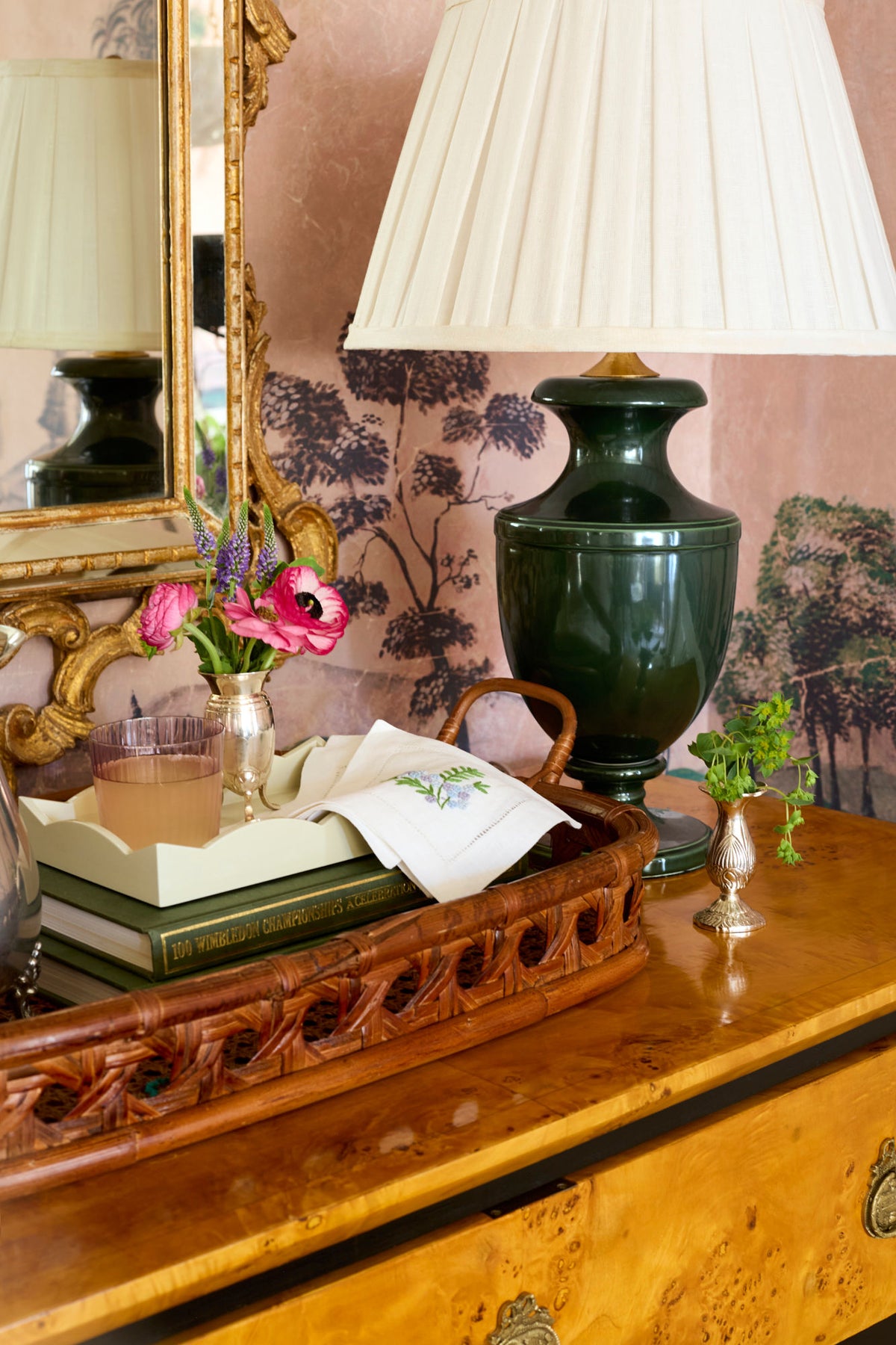 Margeaux Urn Lamp in Forest