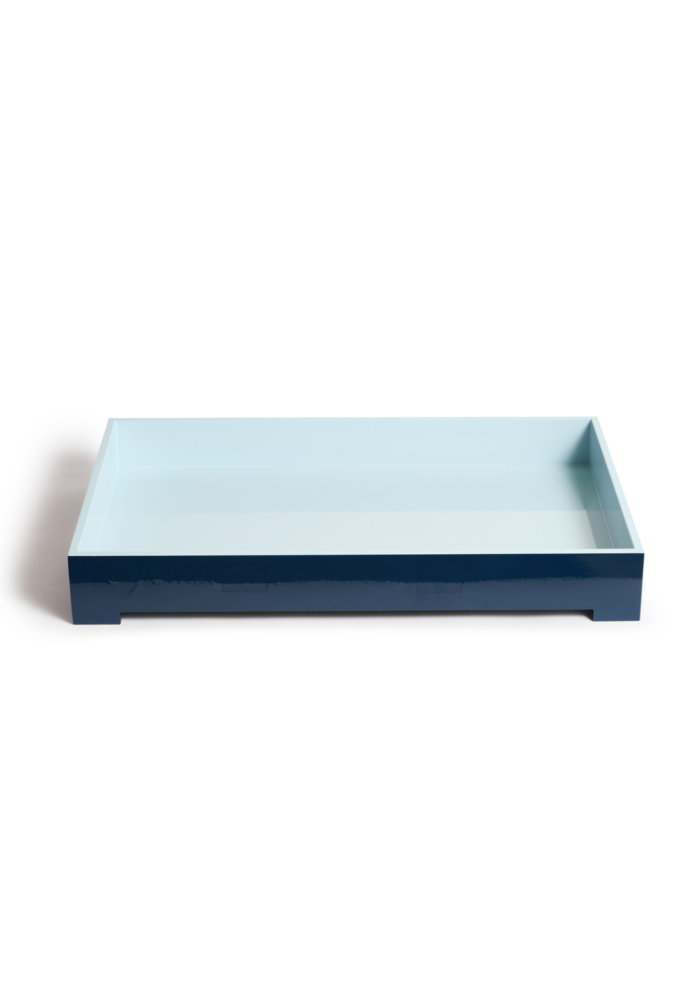 Large Colorblock Tray - Sky on Navy