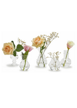 Set of 5 Bud Vase - Hand-Blown Glass