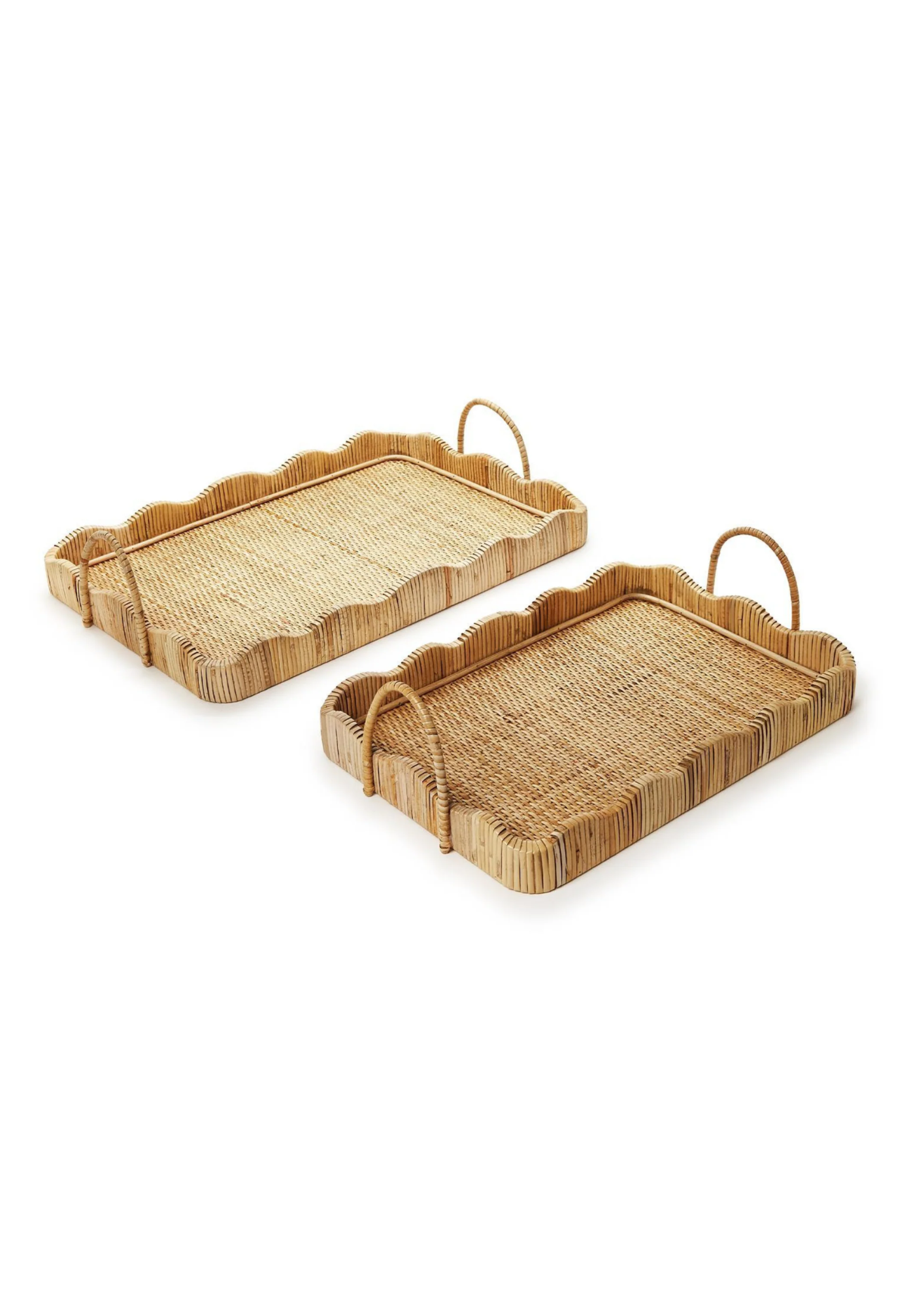 Scalloped Edge Tray with Handles