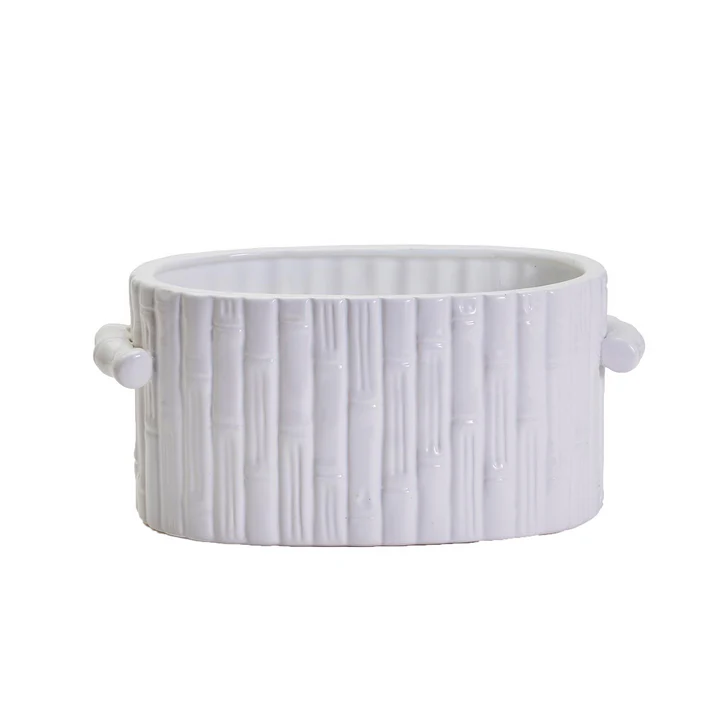Bamboo Oval Centerpiece/Cachepot