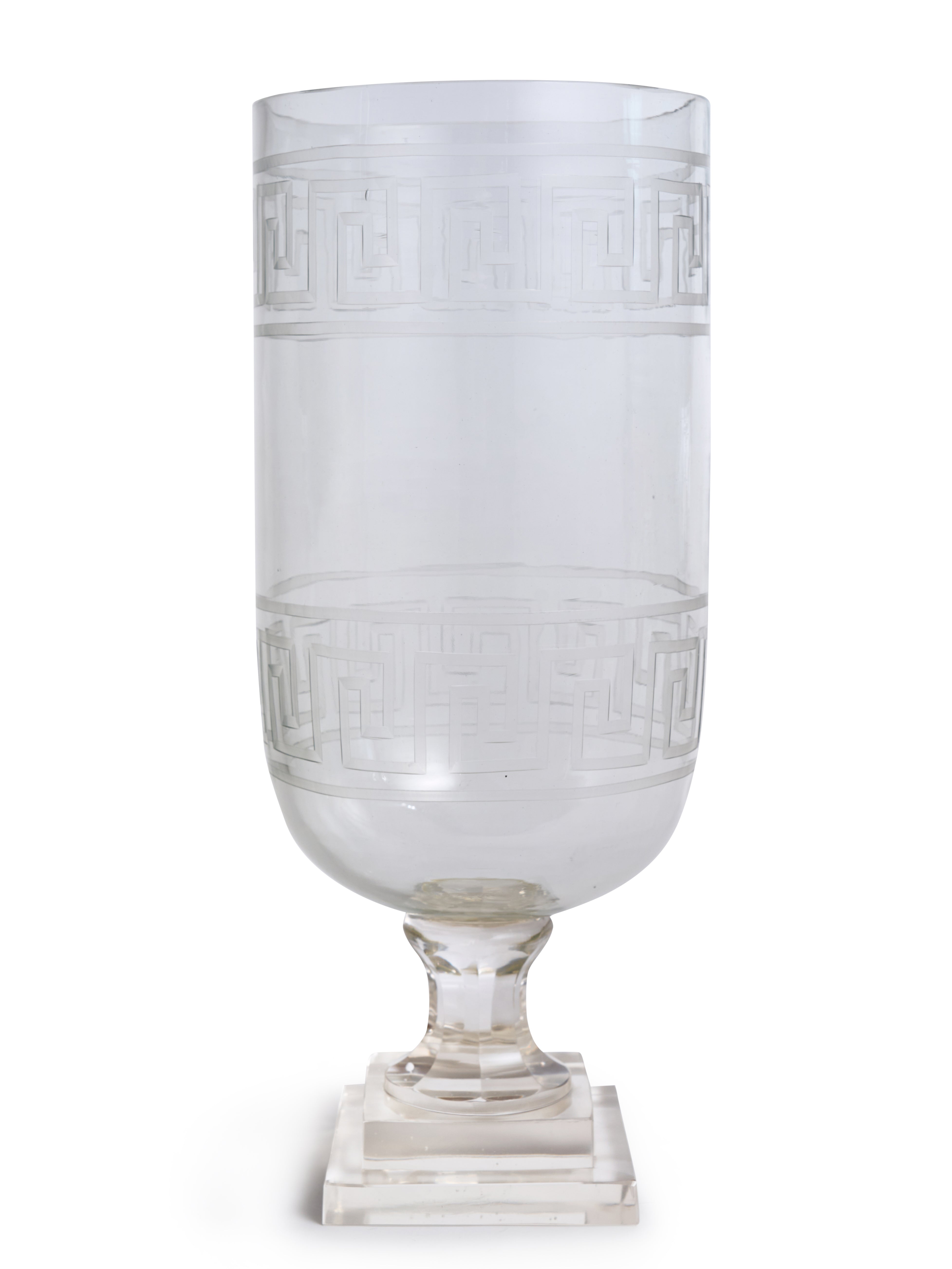 Etched Greek Key Hurricane
