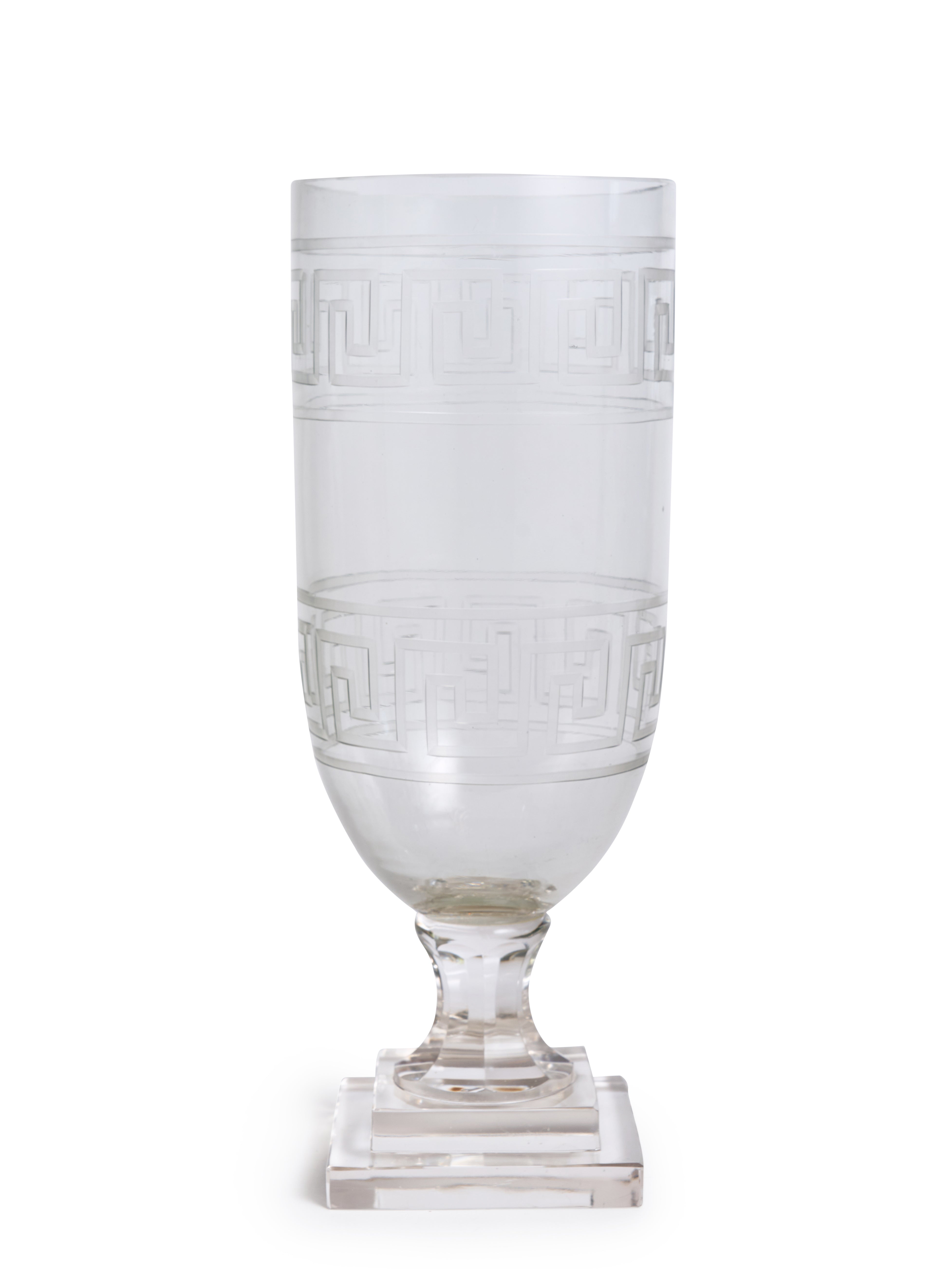 Etched Greek Key Hurricane