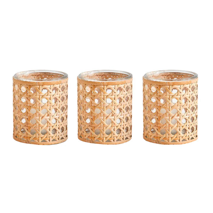 Cane Candle Holder (set of 3)