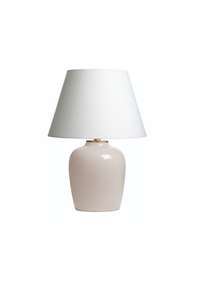 Petite Ceramic Table Lamp in Bone