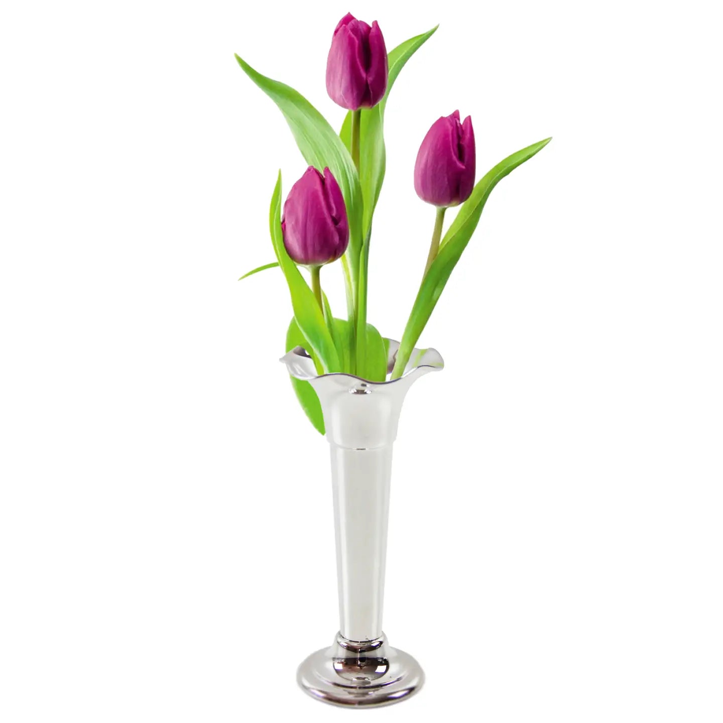 Silver Tulip Vase