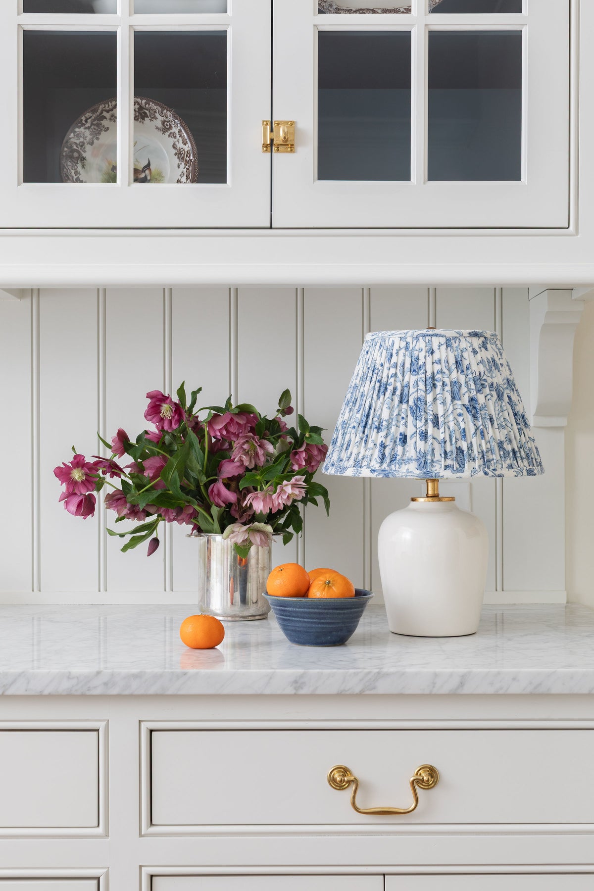 Gathered Ameera Floral Lampshade