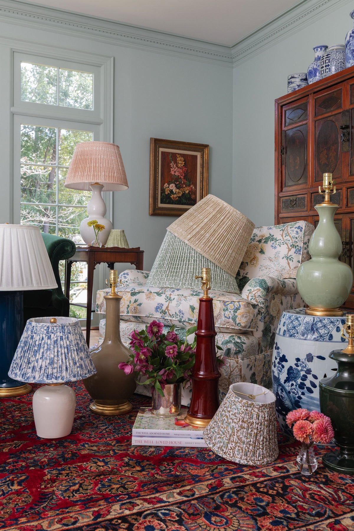 Liv Ceramic Medium Table Lamp in Sage