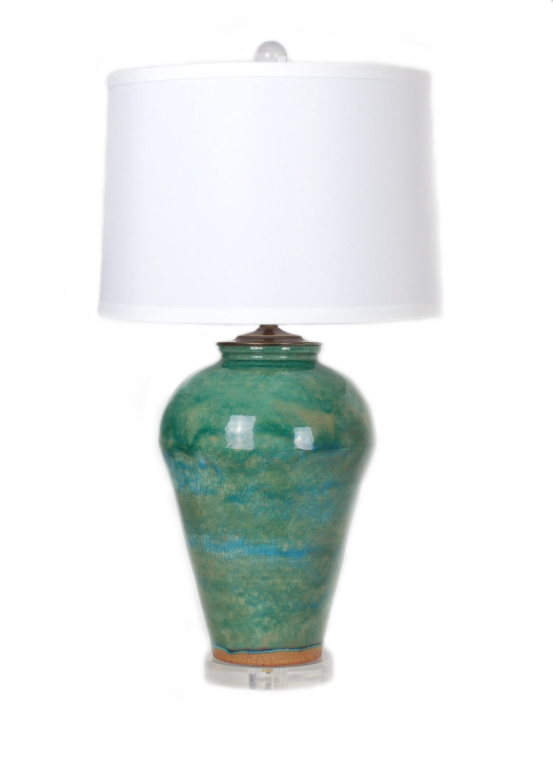 Green Glaze Lamp